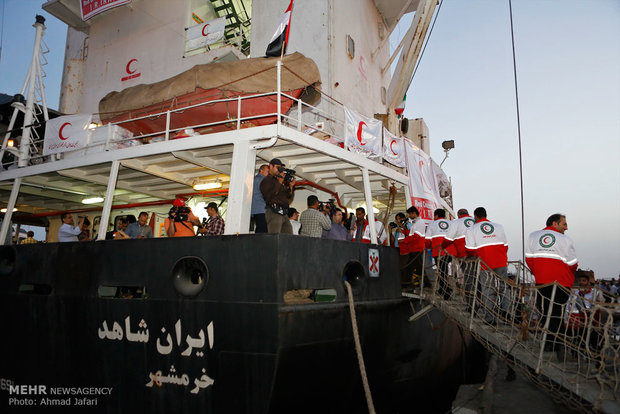 تجهيز سفينة الانقاذ الايرانية المسمى ب"ايران شاهد"
