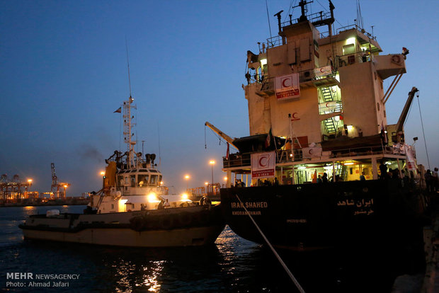 تجهيز سفينة الانقاذ الايرانية المسمى ب"ايران شاهد" 
