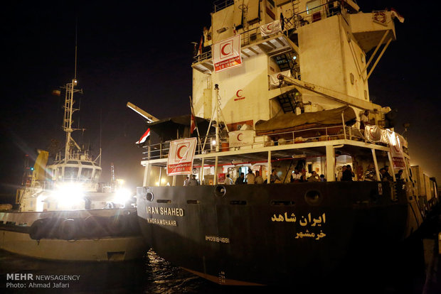 تجهيز سفينة الانقاذ الايرانية المسمى ب"ايران شاهد"