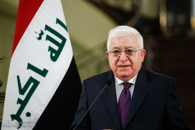 مراسم استقبال رسمی از رئیس جمهور عراق