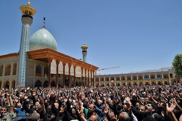 مراسم عزاداری سالروز شهادت امام موسی کاظم(ع) در حرم مطهر شاهچراغ (ع)