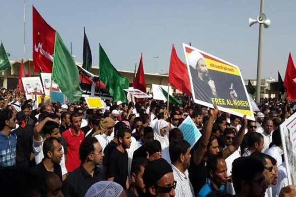 برگزاری تظاهرات در حمایت از شیخ النمر در القطیف