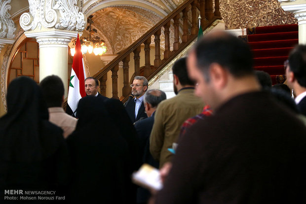 Iran, Syria parliament speakers meet