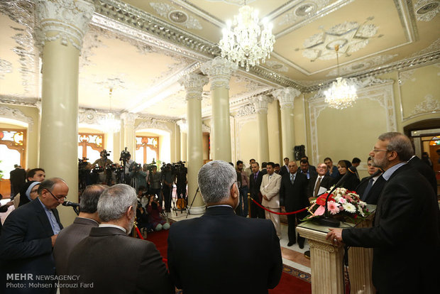 لقاء رئيسي البرلماني الايراني والسوري