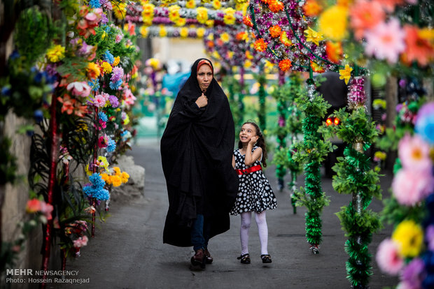 آذین بندی جشن میلاد حضرت مهدی (عج)