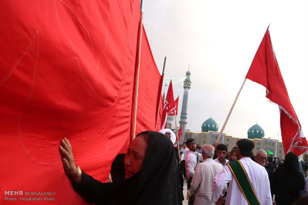 مسجد مقدس جمکران در شب میلاد امام زمان (عج)