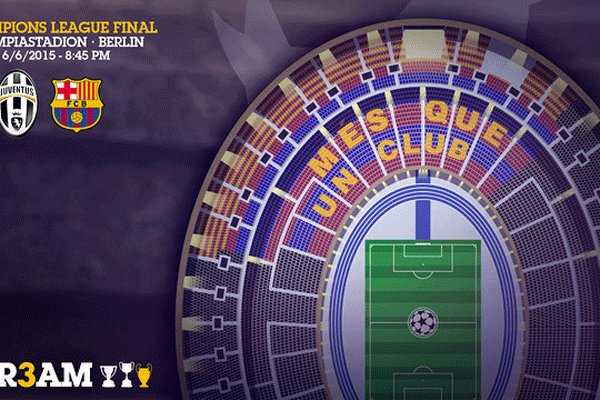 طرح ویژه هواداران بارسلونا برای فینال لیگ قهرمانان اروپا