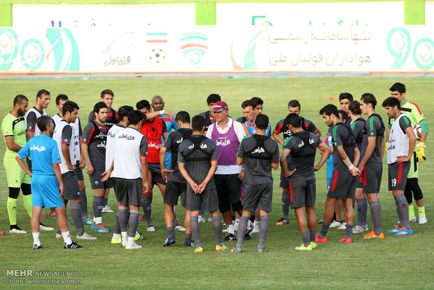 تدريبات المنتخب الوطني الايراني لكرة القدم