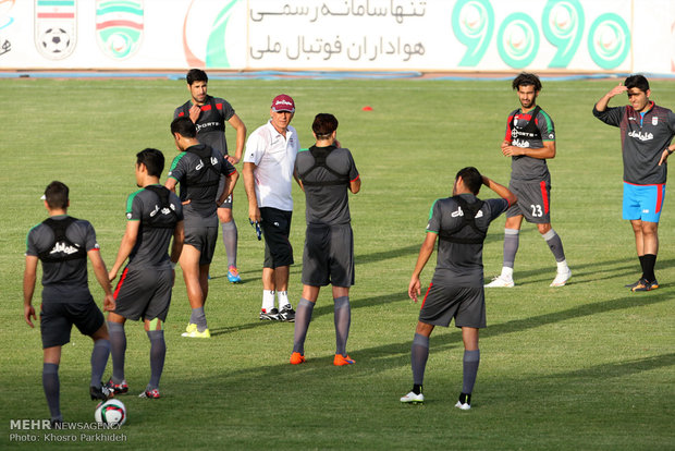 تدريبات المنتخب الوطني الايراني لكرة القدم