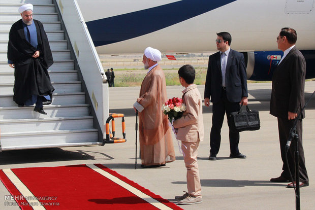 زيارة الرئيس الايراني حسن روحاني الى محافظة خراسان الشمالية