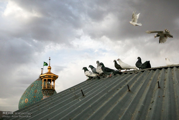 مراسم غبار روبی حرم شاهچراغ به مناسبت آغاز ماه مبارک رمضان