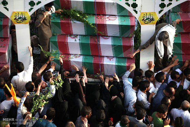 Funeral of anonymous martyrs