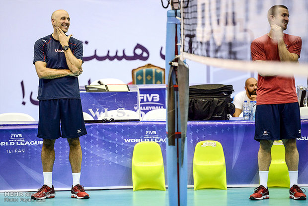 Rehearsal session of Iran, United States Volleyball teams 