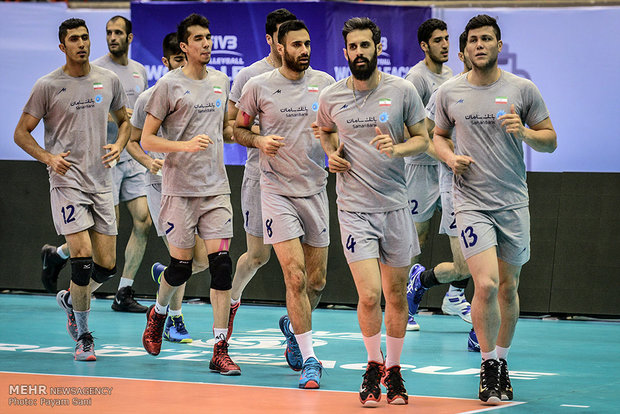 Rehearsal session of Iran, United States Volleyball teams 