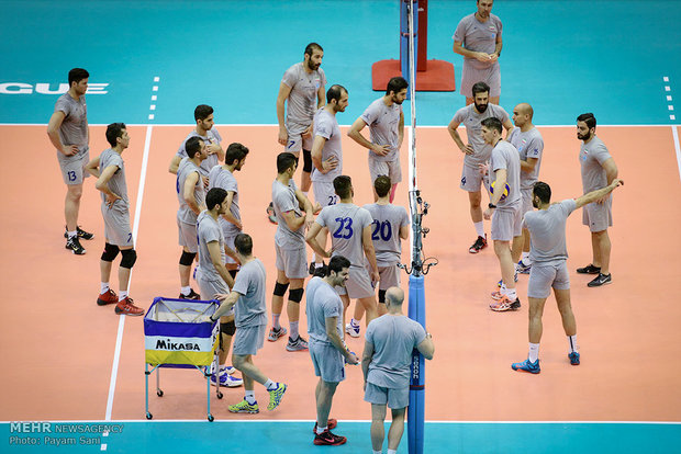 Rehearsal session of Iran, United States Volleyball teams 