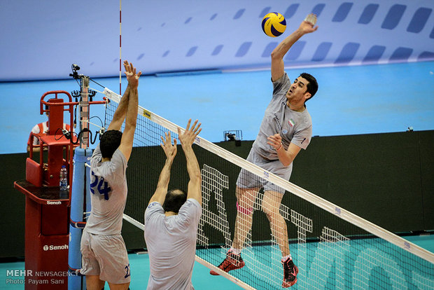 Rehearsal session of Iran, United States Volleyball teams 