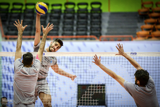 Rehearsal session of Iran, United States Volleyball teams 