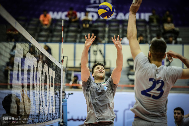 Rehearsal session of Iran, United States Volleyball teams 