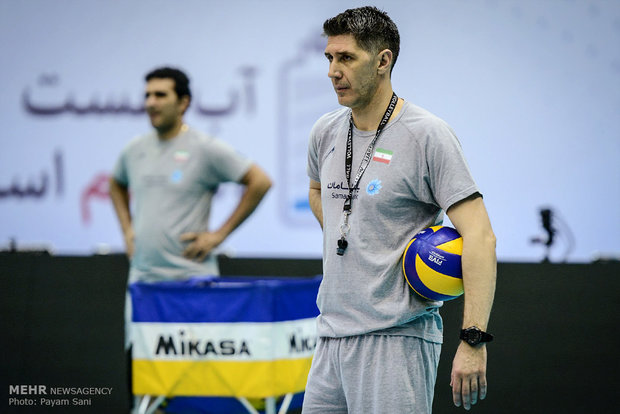 Rehearsal session of Iran, United States Volleyball teams 