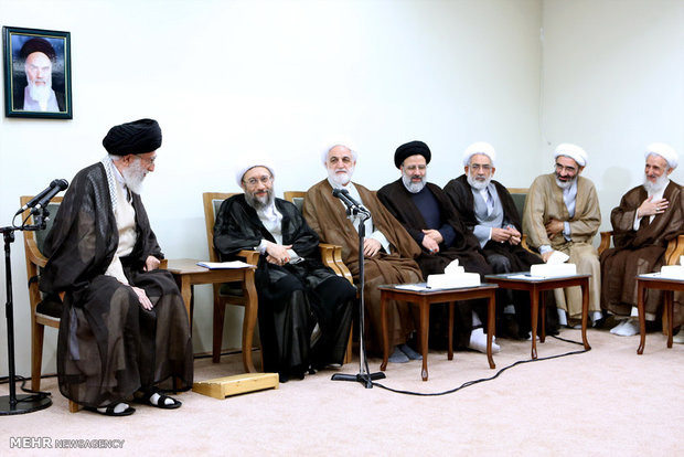 Leader receives Judiciary officials 