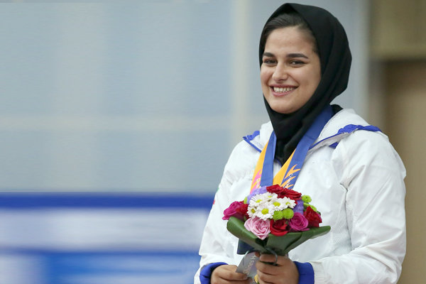 کسب نخستین مدال طلا برای کاروان ایران/ نجمه خدمتی قهرمان شد