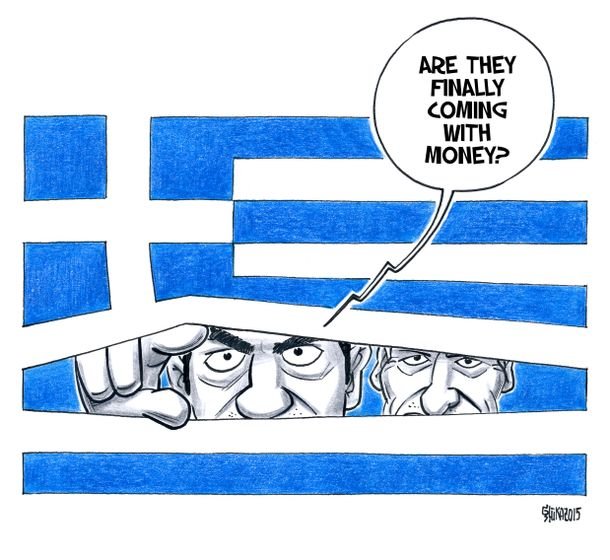 کارٹون کی زبانی یونان اور یورپی یونین کے درمیان چيلنجز