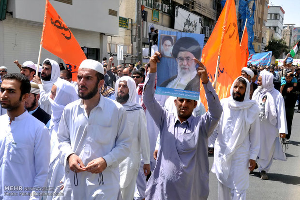 Public rallies support Palestine/Zahedan