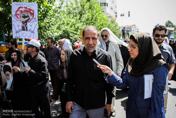 حضور محمد کوثری نماینده مجلس شورای اسلامی در راهپیمایی روز جهانی قدس