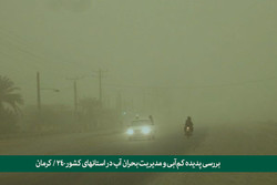 کرمان بر روی خط قرمز کم آبی/گرد و غبار نتیجه بحران آب
