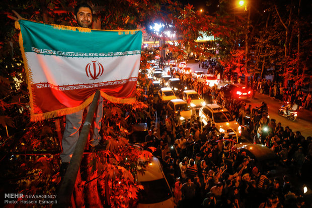 جشن و سرور مردم تهران از توافق هسته ای