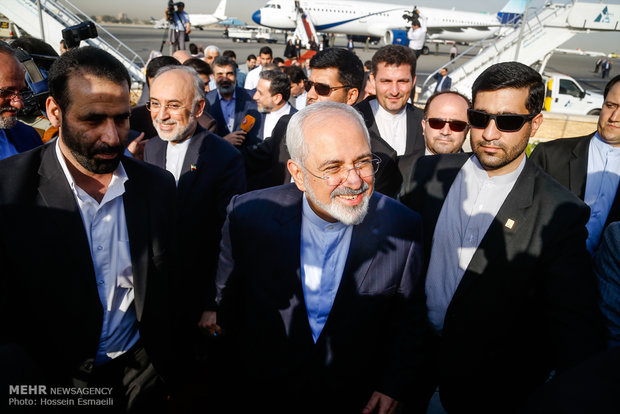 عودة الوفد النووي الايراني المفاوض الى طهران