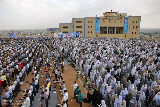 اقامه نماز عید سعید فطر در همدان / ایمان حامی خواه