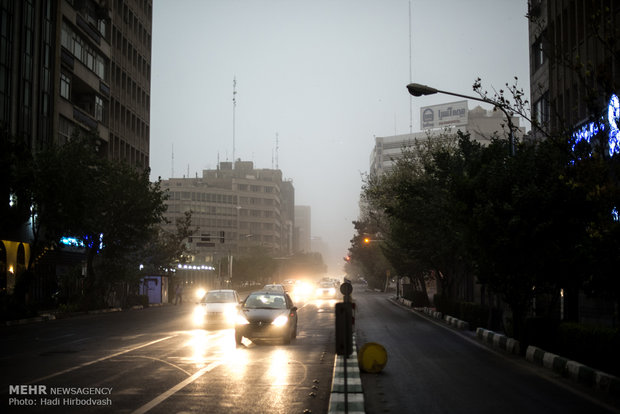 Storm hits Tehran