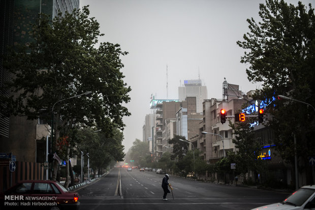 Storm hits Tehran