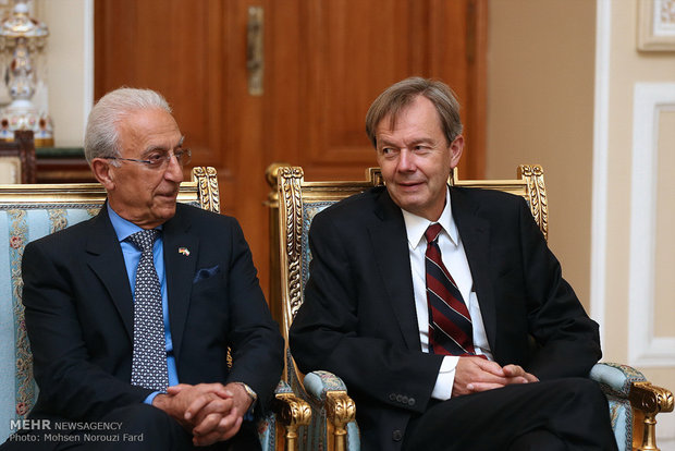 دیدار معاون صدر اعظم آلمان با رئیس مجلس شورای اسلامی