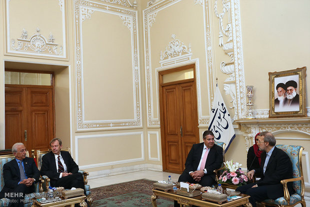 دیدار معاون صدر اعظم آلمان با رئیس مجلس شورای اسلامی