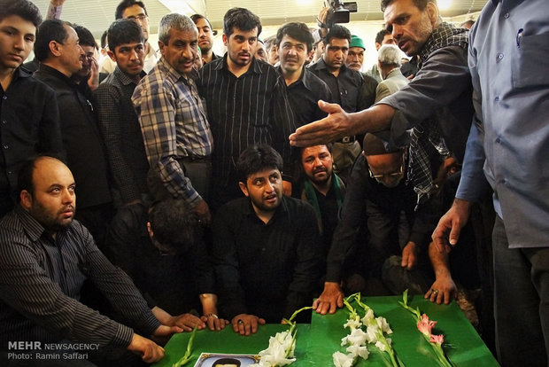 مراسم تشییع پیکر شهید مدافع حرم جواد کوهساری