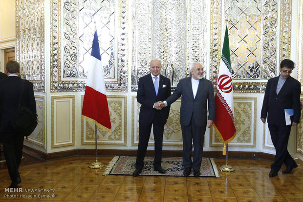 Zarif, Fabius meet