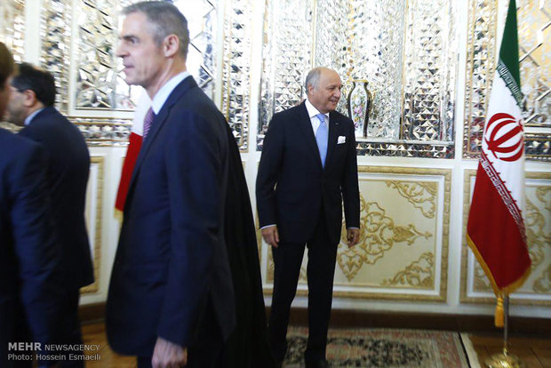 Zarif, Fabius meet