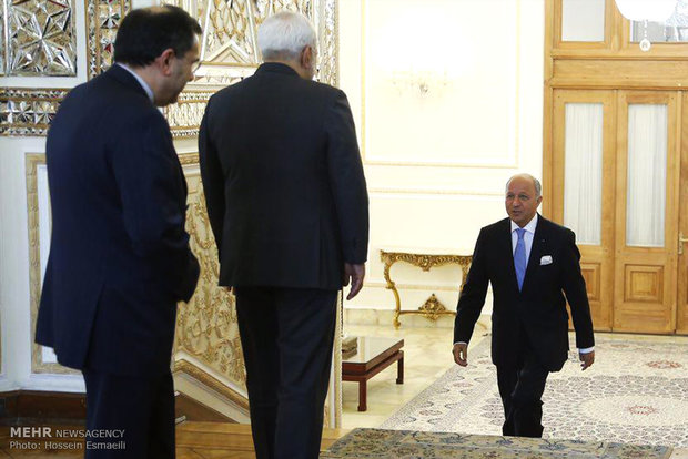 Zarif, Fabius meet