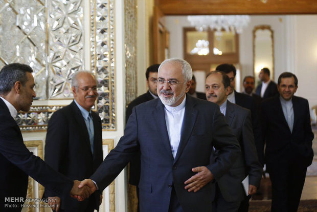 Zarif, Fabius meet