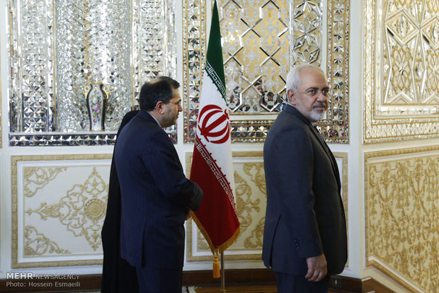 Zarif, Fabius meet