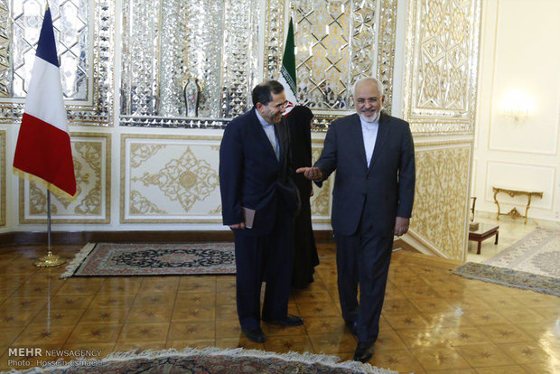 Zarif, Fabius meet