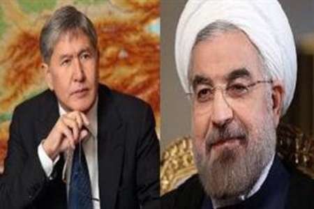 Rouhani felicitates Kyrgyz counterpart on N-Day