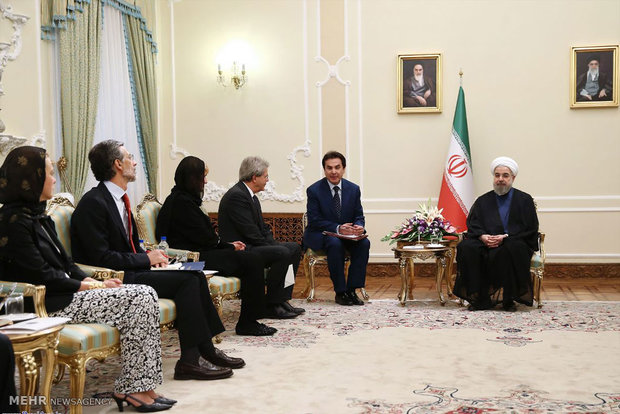 Iran’s president, Italian FM meet