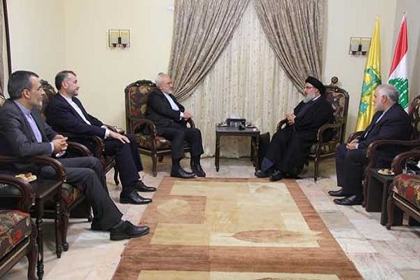 Zarif, Seyyid Hasan Nasrallah ile görüştü Zarif, Seyyid Hasan Nasrallah ile görüştü