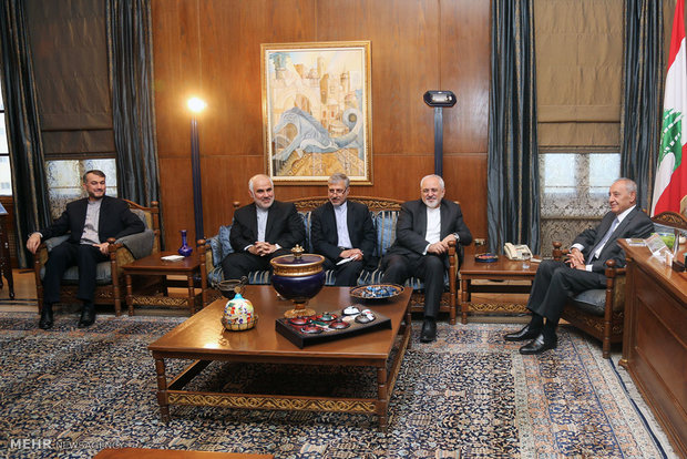 محادثات وزير الخارجية الايراني مع المسؤولين اللبنانيين 
