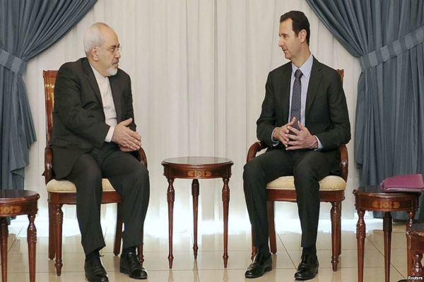 Zarif meets Assad in al-Rawda Palace