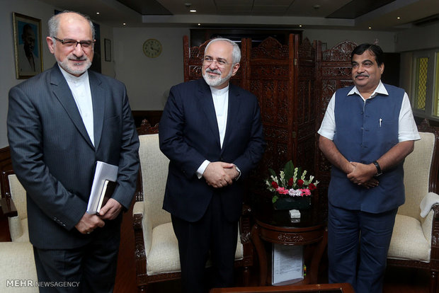 سفر محمد جواد ظریف وزیر امور خارجه  به هندوستان