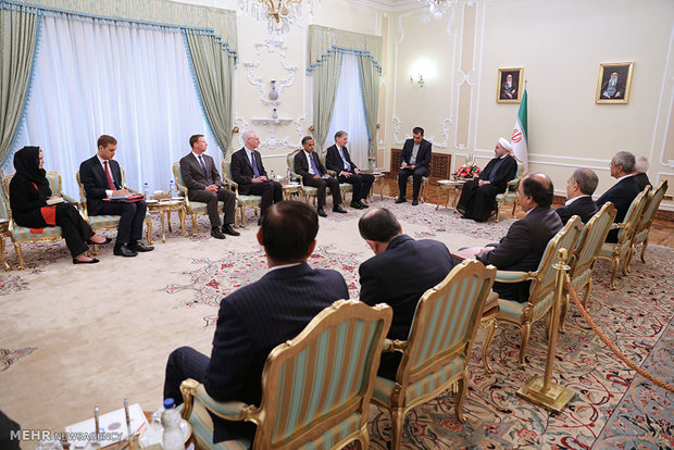 دیدار وزیر خارجه انگلیس با رییس جمهور